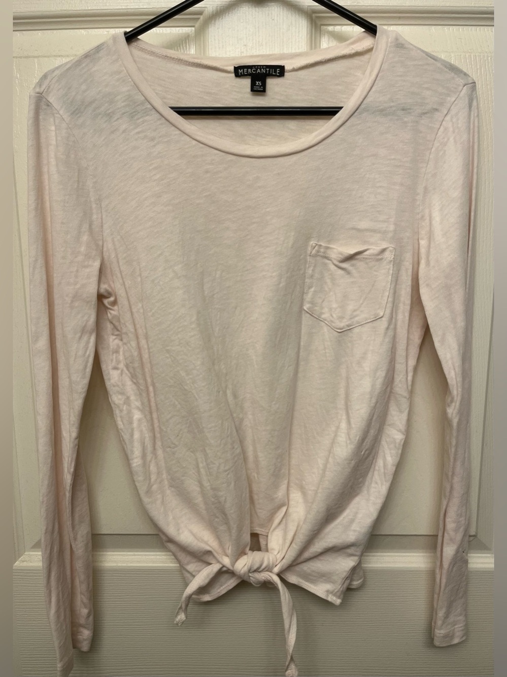 J.Crew Mercantile 100% Cotton Tie Front Tee